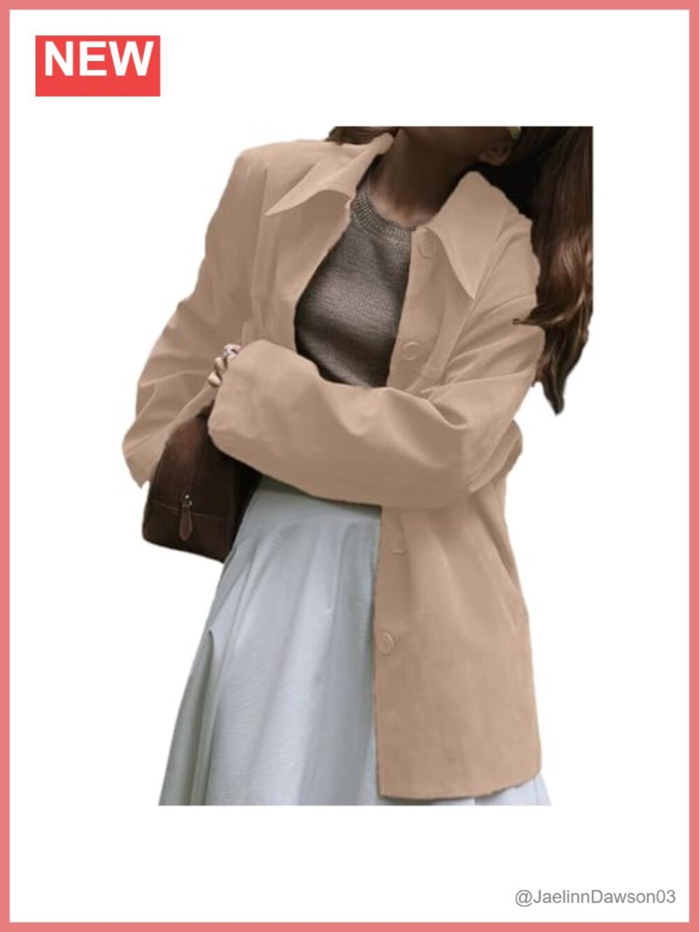 Faux Suede Jacket Women Oversized Button Down Casual Y2K Fall Coat